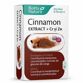 Cinnamon EXTRACT + Crom și Zinc