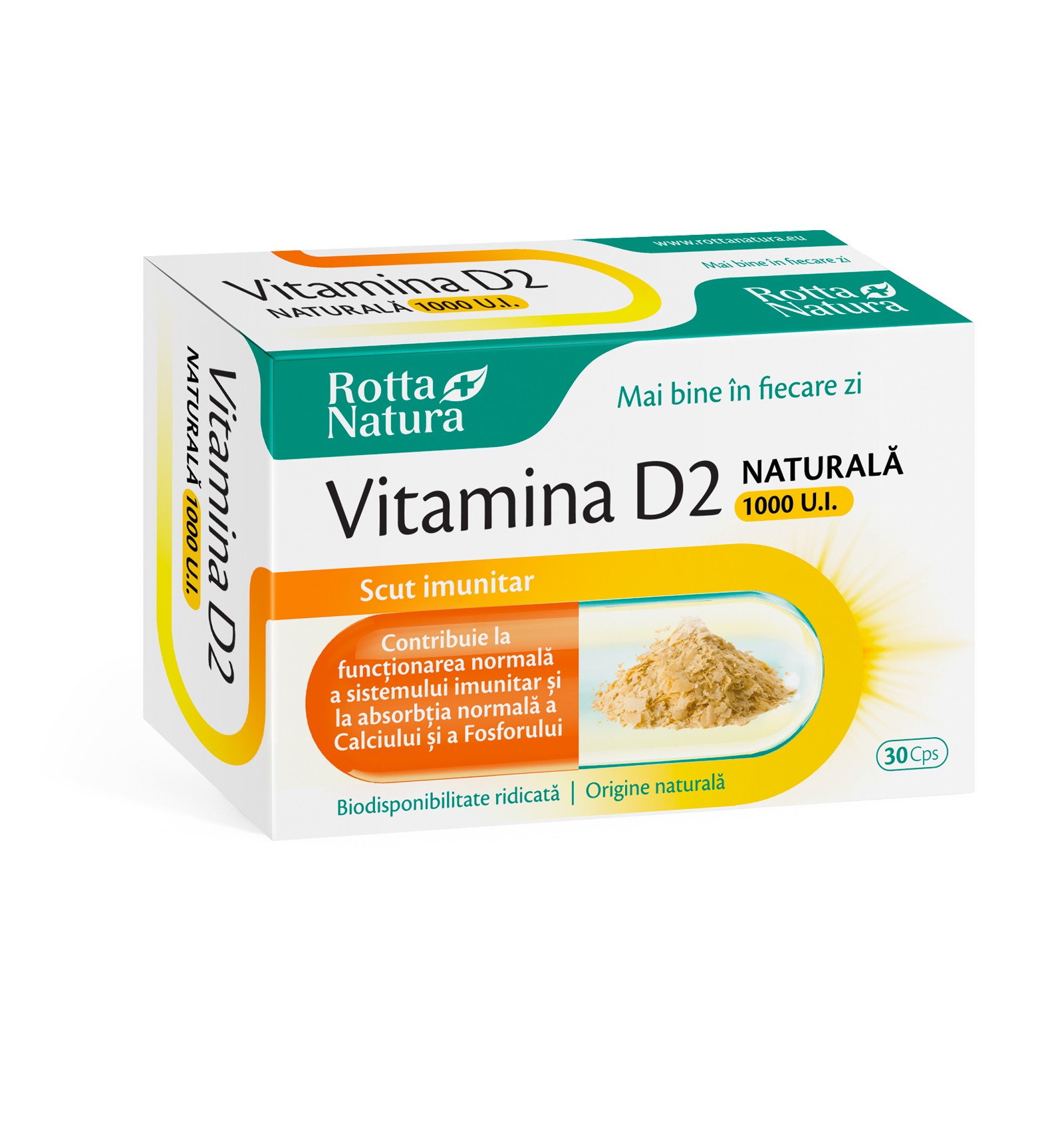 Vitamina D2 naturala 1000 U.I